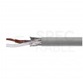 Kabel sterowniczy TECHNOTRONIK LIYCY 2x0,14mm2 szary 300/300V ekranowany olejoodporny linka Technokabel