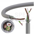 Kabel sterowniczy TECHNOTRONIK LIYCY 3x0,14mm2 szary 300/300V ekranowany olejoodporny linka Technokabel