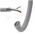 Kabel sterowniczy TECHNOTRONIK LIYCY 3x0,14mm2 szary 300/300V ekranowany olejoodporny linka Technokabel