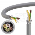 Kabel sterowniczy TECHNOTRONIK LIYCY 4x0,14mm2 szary 300/300V ekranowany olejoodporny linka Technokabel
