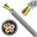 Kabel sterowniczy TECHNOTRONIK LIYCY 5x1mm2 szary 300/300V ekranowany olejoodporny linka Technokabel