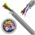 Kabel sterowniczy TECHNOTRONIK LIYCY 8x0,14mm2 szary 300/300V ekranowany olejoodporny linka Technokabel