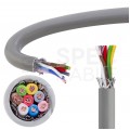 Kabel sterowniczy TECHNOTRONIK LIYCY 8x0,14mm2 szary 300/300V ekranowany olejoodporny linka Technokabel