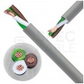 Kabel sterowniczy TECHNOTRONIK LIYY 3x0,25mm2 szary 300/300V olejoodporny linka Technokabel