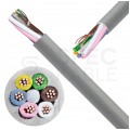 Kabel sterowniczy TECHNOTRONIK LIYY 6x0,14mm2 szary 300/300V olejoodporny linka Technokabel