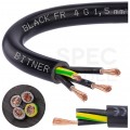 Kabel sterowniczy ziemny BiT 500 Black FR 4x1,5mm2 czarny 300/500V zasilający numerowany olejoodporny linka Bitner