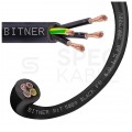 Kabel sterowniczy ziemny BiT 500 Black FR 4x1,5mm2 czarny 300/500V zasilający numerowany olejoodporny linka Bitner