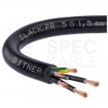 Kabel sterowniczy ziemny BiT 500 Black FR 5x1,5mm2 czarny 300/500V zasilający numerowany olejoodporny linka Bitner