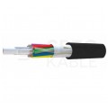 Kabel światłowodowy A-DQ(ZN)2Y 12 włókien SM G.657.A1 wielotubowy (1x12J) zewnętrzny bezhalogenowy czarny TKF