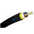 Kabel światłowodowy ADSS 12 włókien 12J SM 9/125 wielotubowy (6F/T) G.652D 11.1mm do sieci napowietrznych czarny 4kN ZTT