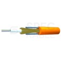 Kabel światłowodowy DAC 2 włókna SM 9/125 G.657.A1 zewnętrzny do ziemi pomarańczowy TKF