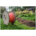 Kabel światłowodowy DAC 4 włókna SM 9/125 G.657.A1 zewnętrzny do ziemi pomarańczowy FiberHome
