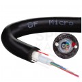 Kabel światłowodowy U­DQ(ZN)BH 8 włókien SM 9/125 G.652.D uniwersalny czarny ZTT
