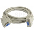 Kabel szeregowy RS-232 (D-Sub 9-pin) bez przeplotu (gniazdo / gniazdo) 3m