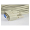 Kabel szeregowy RS-232 (D-Sub 9-pin) bez przeplotu (gniazdo / gniazdo) 3m