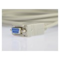 Kabel szeregowy RS-232 (D-Sub 9-pin) z przeplotem NULL MODEM (gniazdo / gniazdo) 1,8m