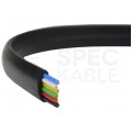Kabel telefoniczny płaski YTLYp 6x0,12mm2 czarny 150V linka Atel