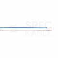 Kabel telekomunikacyjny krosówka TDY 2x0,5mm biało-niebieski 150V montażowy drut Mercor