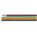 Kabel telekomunikacyjny wstążkowy TLWY 10x0,35mm2 kolorowy 150V montażowy linka Technokabel