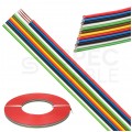 Kabel telekomunikacyjny wstążkowy TLWY 12x0,12mm2 kolorowy 150V montażowy linka Technokabel