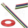 Kabel telekomunikacyjny wstążkowy TLWY 6x0,12mm2 kolorowy 150V montażowy linka Technokabel