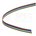 Kabel telekomunikacyjny wstążkowy TLWY 6x0,22mm2 kolorowy 150V montażowy linka Technokabel