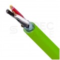 Kabel transmisyjny BiT E-BUS 2x2x0,8mm do magistrali instalacyjnej EIB KNX zielony 150V ekranowany drut Bitner