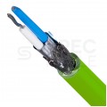 Kabel transmisyjny BiTsensor PE(St)CH 1x2x0,22mm2 do magistrali szeregowej RS485 zielony 300V ekranowany bezhalogenowy linka Bitner