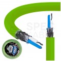 Kabel transmisyjny BiTsensor PE(St)CH 1x2x0,22mm2 do magistrali szeregowej RS485 zielony 300V ekranowany bezhalogenowy linka Bitner