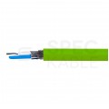 Kabel transmisyjny BiTsensor PE(St)CH 1x2x0,22mm2 do magistrali szeregowej RS485 zielony 300V ekranowany bezhalogenowy linka Bitner