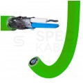 Kabel transmisyjny BiTsensor PE(St)CH 1x2x0,22mm2 do magistrali szeregowej RS485 zielony 300V ekranowany bezhalogenowy linka Bitner