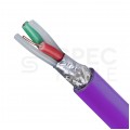 Kabel transmisyjny BUS O2YS(St)CY 1x2x0,64mm do magistrali przemysłowej Profibus DP fioletowy 100V ekranowany drut Technokabel