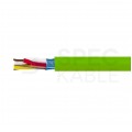 Kabel transmisyjny E-BUS 2x2x0,8mm do magistrali instalacyjnej EIB KNX zielony 150V ekranowany drut Technokabel