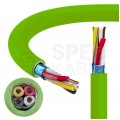 Kabel transmisyjny E-BUS 2x2x0,8mm do magistrali instalacyjnej EIB KNX zielony 300V ekranowany bezhalogenowy Dca drut Alantec