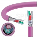 Kabel transmisyjny PROFIBUS L2 1x2x0,64mm do magistrali przemysłowej Profibus fioletowy 100V ekranowany drut Helukabel