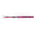 Kabel transmisyjny PROFIBUS L2 1x2x0,64mm do magistrali przemysłowej Profibus fioletowy 100V ekranowany drut Helukabel