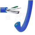 Kabel transmisyjny ziemny BiTsensor PE-PVC 2x2x0,34mm2 do przesyłu sygnałów i danych niebieski 300V ekranowany zewnętrzny linka Bitner