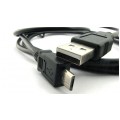 Kabel USB 2.0 A / micro-B (wtyk / wtyk) czarny 1,5-1,8m