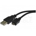 Kabel USB 2.0 A / micro-B (wtyk / wtyk) czarny 1m