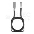 Kabel USB 2.0 A / micro-B (wtyk / wtyk) płaski czarny 1m NATEC
