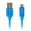 Kabel USB 2.0 A / micro-B (wtyk / wtyk) Quick Charge 3.0 niebieski 1,8m