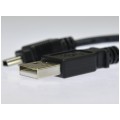Kabel USB 2.0 A / mini-B (wtyk / wtyk) czarny 1,8m