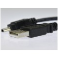 Kabel USB 2.0 A / mini-B (wtyk / wtyk) czarny 1,8m