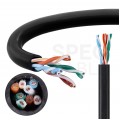 Kabel UTP kat.5 U/UTP 4x2x0,58 linka czarna Telegärtner