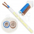 Kabel warsztatowy OWY / H05VV-F 2x1mm2 biały 300/500V giętki linka Elektrokabel