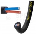 Kabel warsztatowy OWY / H05VV-F 2x1mm2 czarny 300/500V giętki linka Mercor