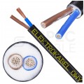 Kabel warsztatowy OWY / H05VV-F 2x2,5mm2 czarny 300/500V giętki linka Elektrokabel