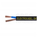 Kabel warsztatowy OWY / H05VV-F 2x2,5mm2 czarny 300/500V giętki linka Elektrokabel