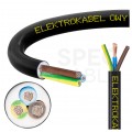 Kabel warsztatowy OWY / H05VV-F 3x0,75mm2 czarny 300/500V giętki linka Elektrokabel