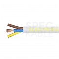 Kabel warsztatowy OWY / H05VV-F 3x1,5mm2 biały 300/500V giętki linka Elektrokabel